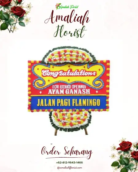 Sewa Papan Bunga Tias Bangun